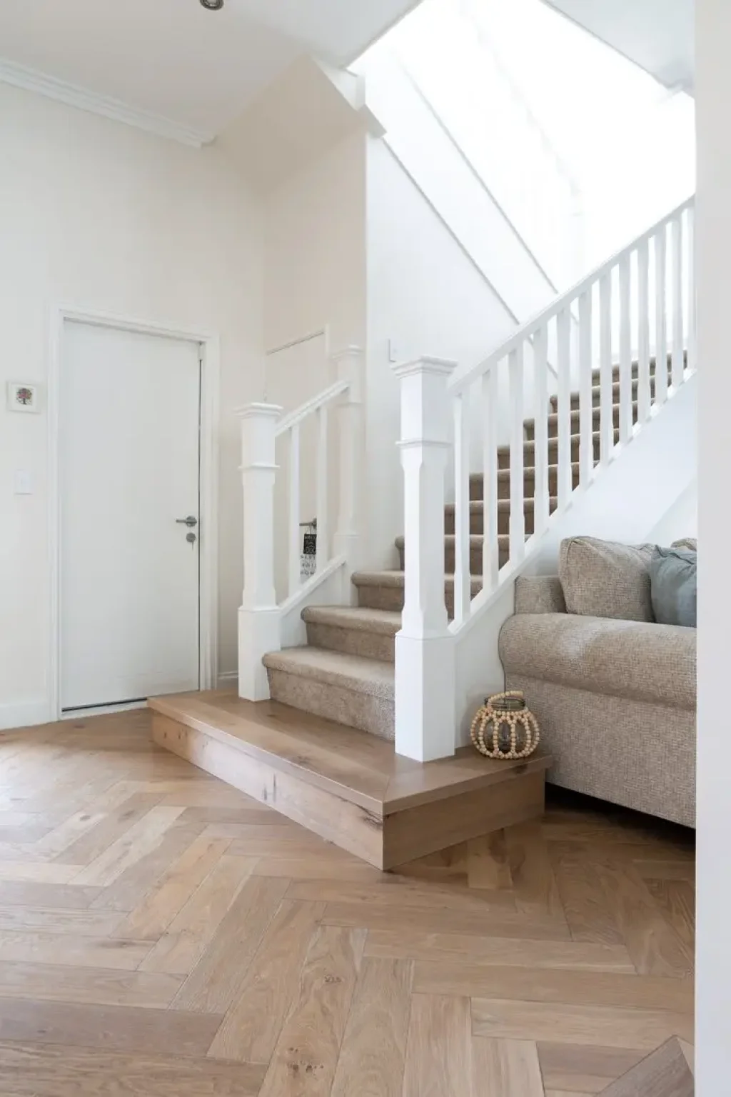 <p>Artful living with our Signature Oak Herringbone</p>
 Image 3